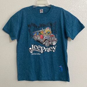 DIBUHO Men’s T Shirt with Hand-painted Jeepney  Print Size XL. NWT
